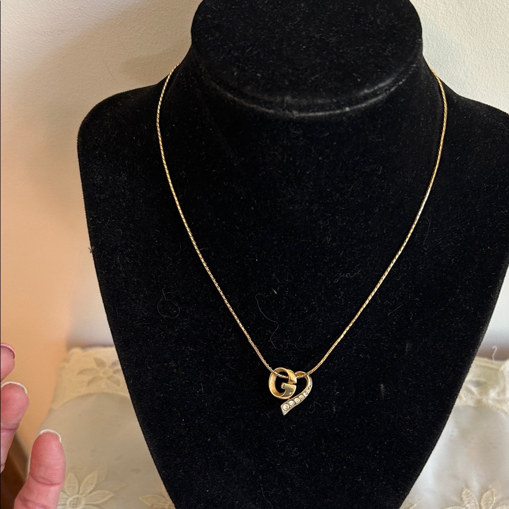 Givenchy Gold Intertwined Heart Necklace - Picture 2 of 9